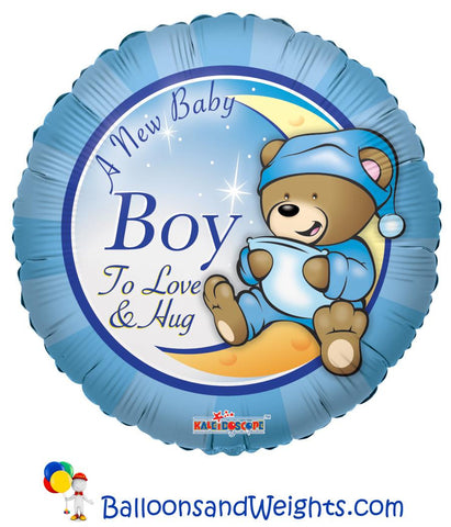 18 Inch A New Baby Boy Foil Balloon