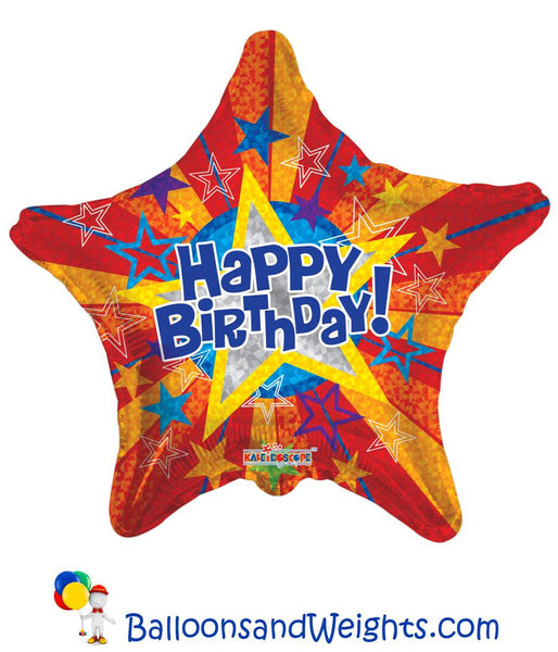 18 Inch Happy Birthday! Foil Balloon 100 pc Wholesale Foil Balloons