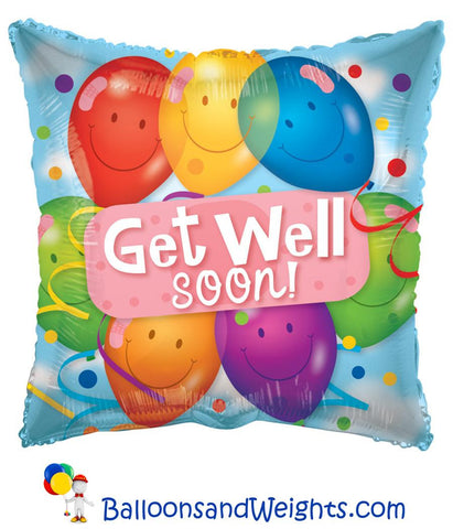 18 Inch Get Well Latex Balloons Foil Balloon