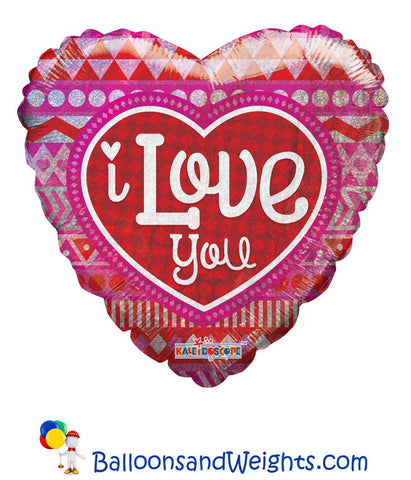 18 Inch Tribal Patterns Holographic Foil Balloon