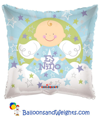 18 Inch Angel Sobre Nubes Es Nino Foil Balloon