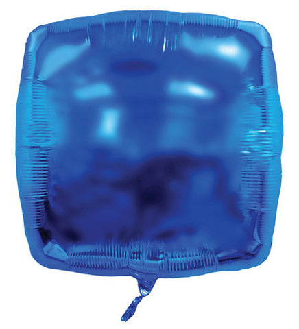 22" Blue Foil Balloons | Squares | 50 pc