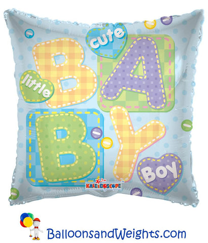 18 Inch Baby Boy Big Letters Foil Balloon