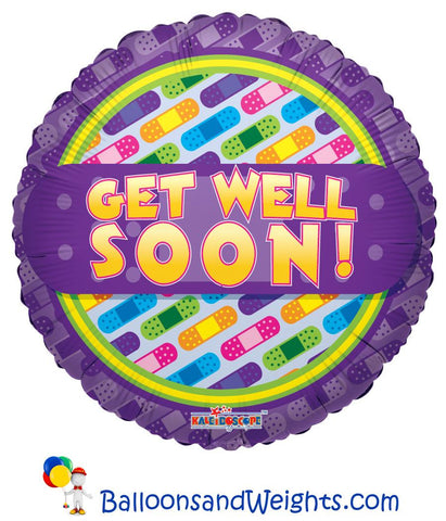 18 Inch Get Well Bandage Foil Balloon