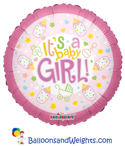 18 Inch Baby Bottle Girl Foil Balloon