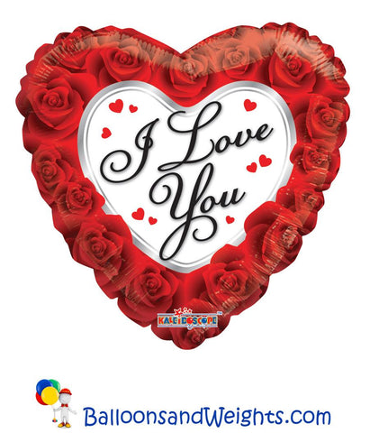 18 Inch I Love You Classic Roses Balloon