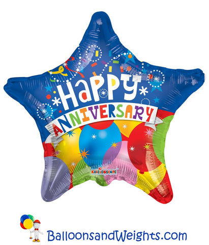 18 Inch Anniversary Festive Foil Balloon