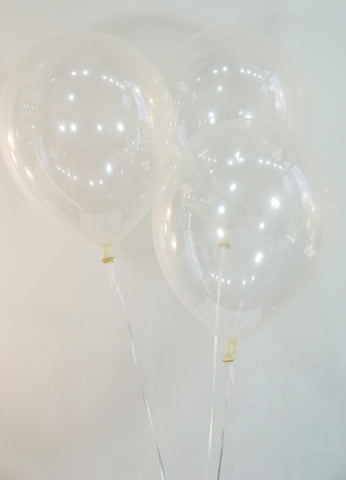 12 Inch Decorator Clear Latex Balloons | 144 pc bag