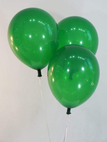 12 Inch Decorator Emerald Green Latex Balloons | 144 pc bag