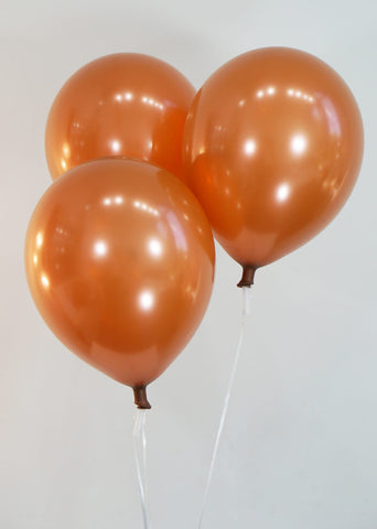12 Inch Metallic Copper Latex Balloons | 144 pc bag