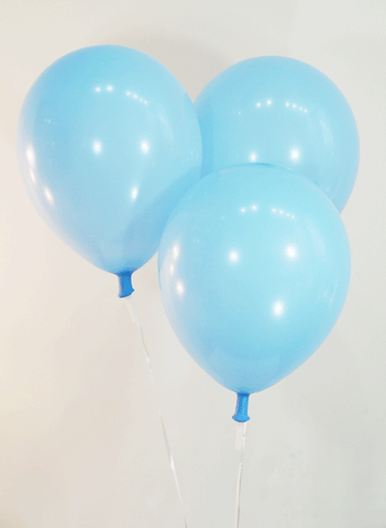 12 Inch Pastel Baby Blue Latex Balloons | 144 pc bag