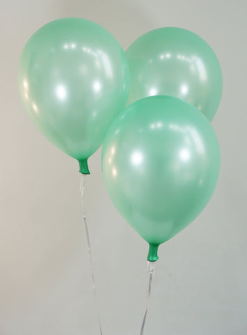 12 Inch Pearlized Green Latex Balloons | 144 pc bag