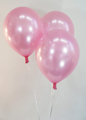 12 Inch Pearlized Pink Latex Balloons | 144 pc bag