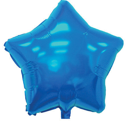 18 Inch Blue Star Balloons | 50 pc