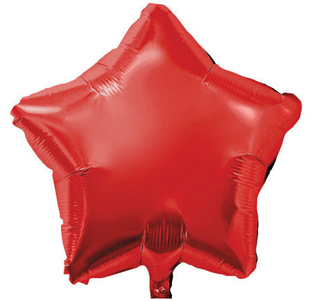 18 Inch Red Star Balloons | 50 pc